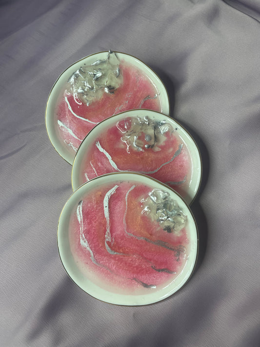 Pink Porcelain Ring Dish