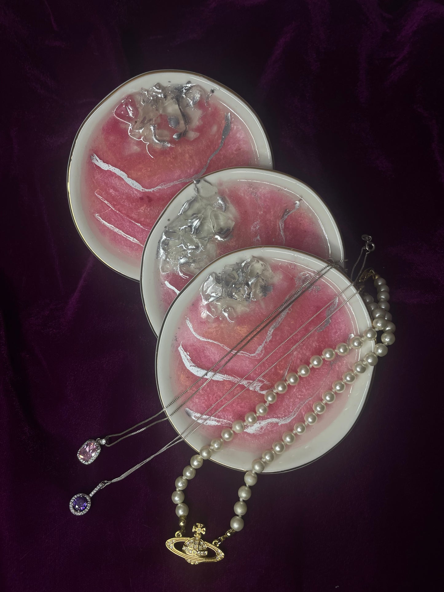 Pink Porcelain Ring Dish