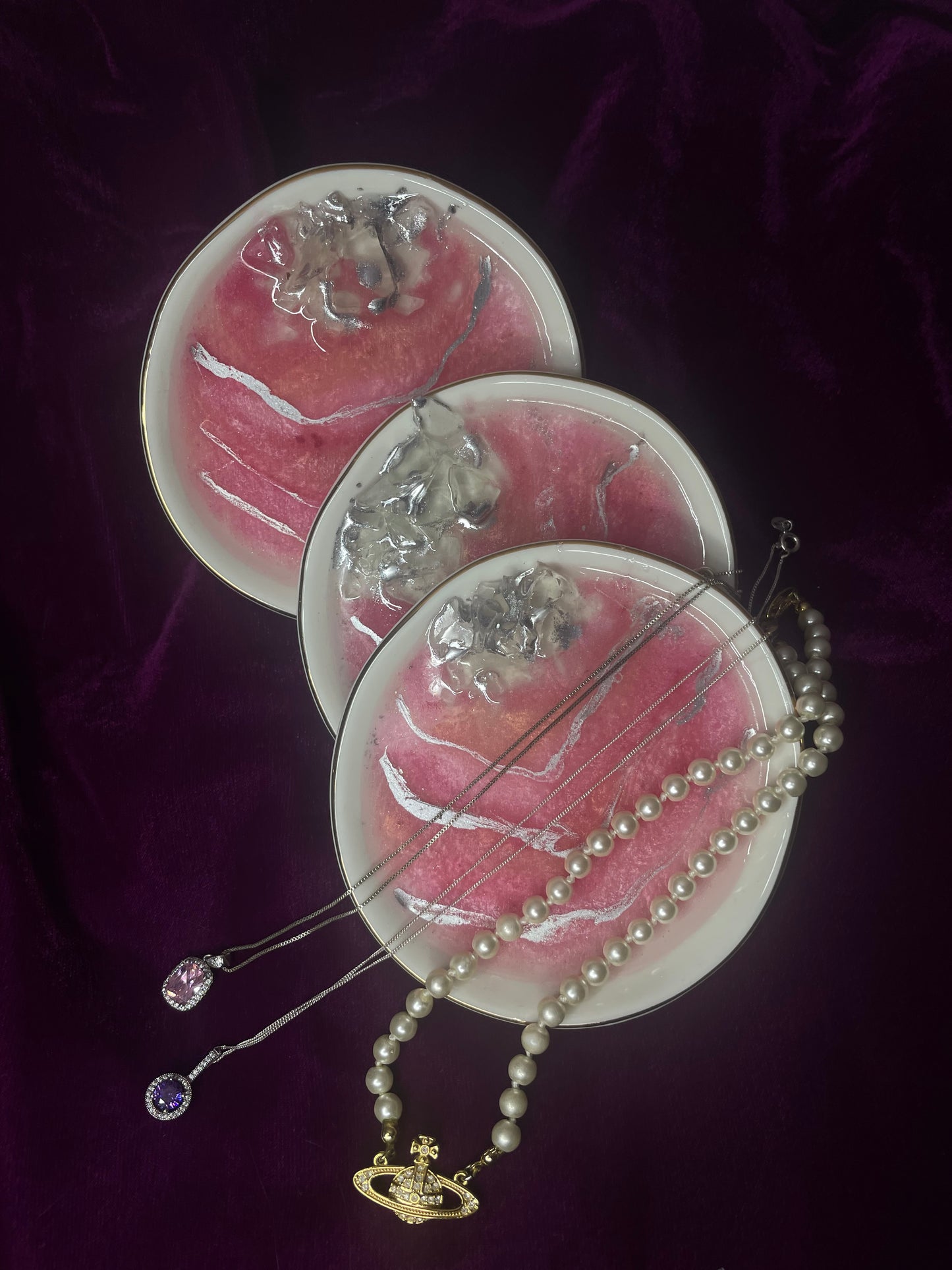 Pink Porcelain Ring Dish