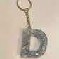 Alphabet Letter Resin Keyring - Custom