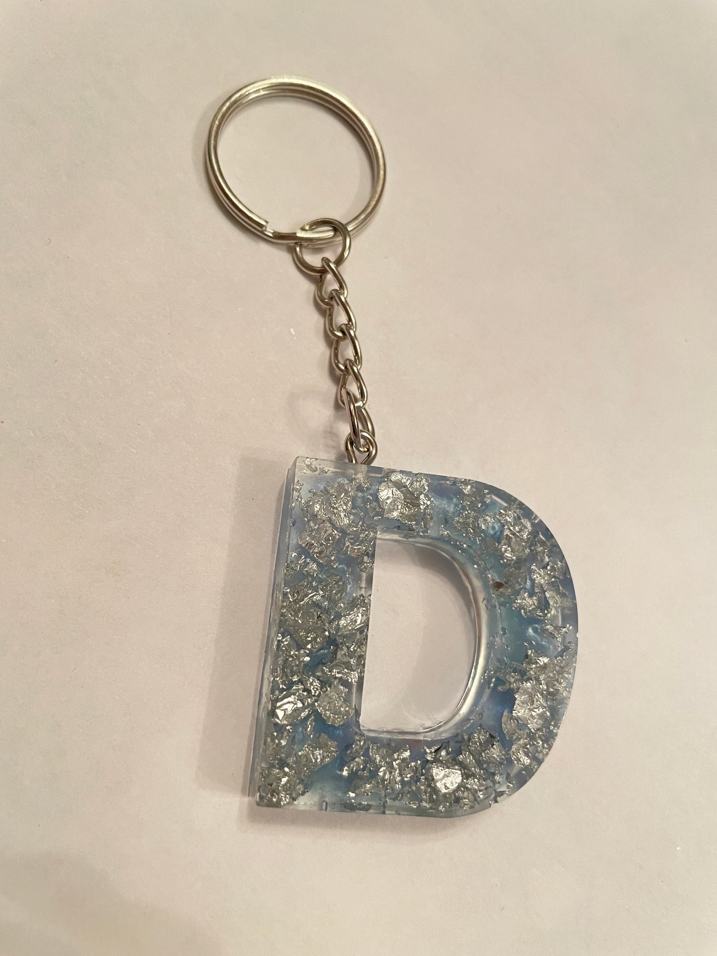 Alphabet Letter Resin Keyring - Custom