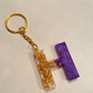 Alphabet Letter Resin Keyring - Custom