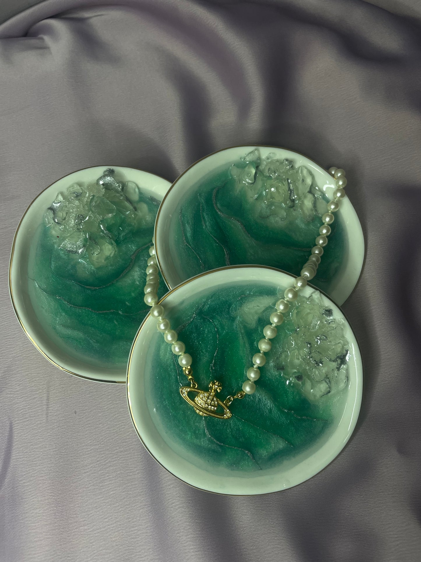 Green Porcelain Ring Dish