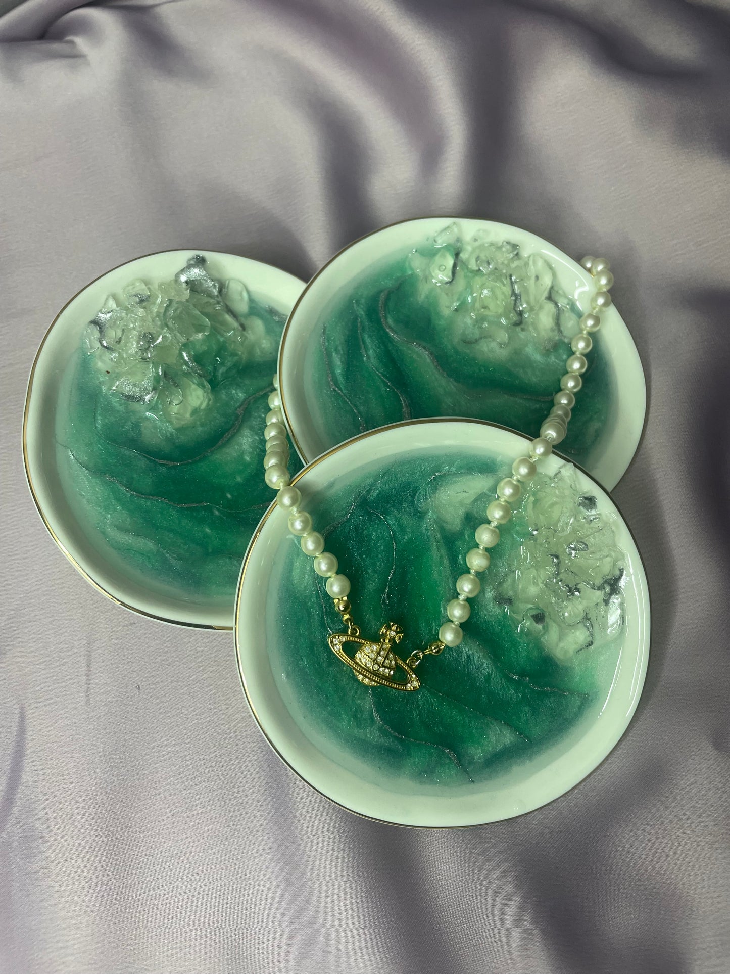 Green Porcelain Ring Dish