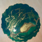 Green and gold - Round Resin Placemat