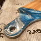 Blue, white and silver, Bamboo Charcuterie Paddle Board 48x15cm