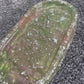 Light pink and light green with silver Flakes Oval Resin Trinket Tray