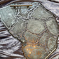 Silver and White Quartz and Glass  - Extra Large Geode Resin Tray