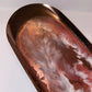 Pink, white and rose gold, Oval Rose-Gold Metal Resin Trinket Tray