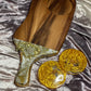 Acacia Resin Irregular Charcuterie Board and Resin Coaster Set - Custom