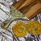 Acacia Resin Irregular Charcuterie Board and Resin Coaster Set - Custom