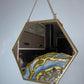 Hexagonal Wall Hanging Resin Mirror - Custom Wall Art
