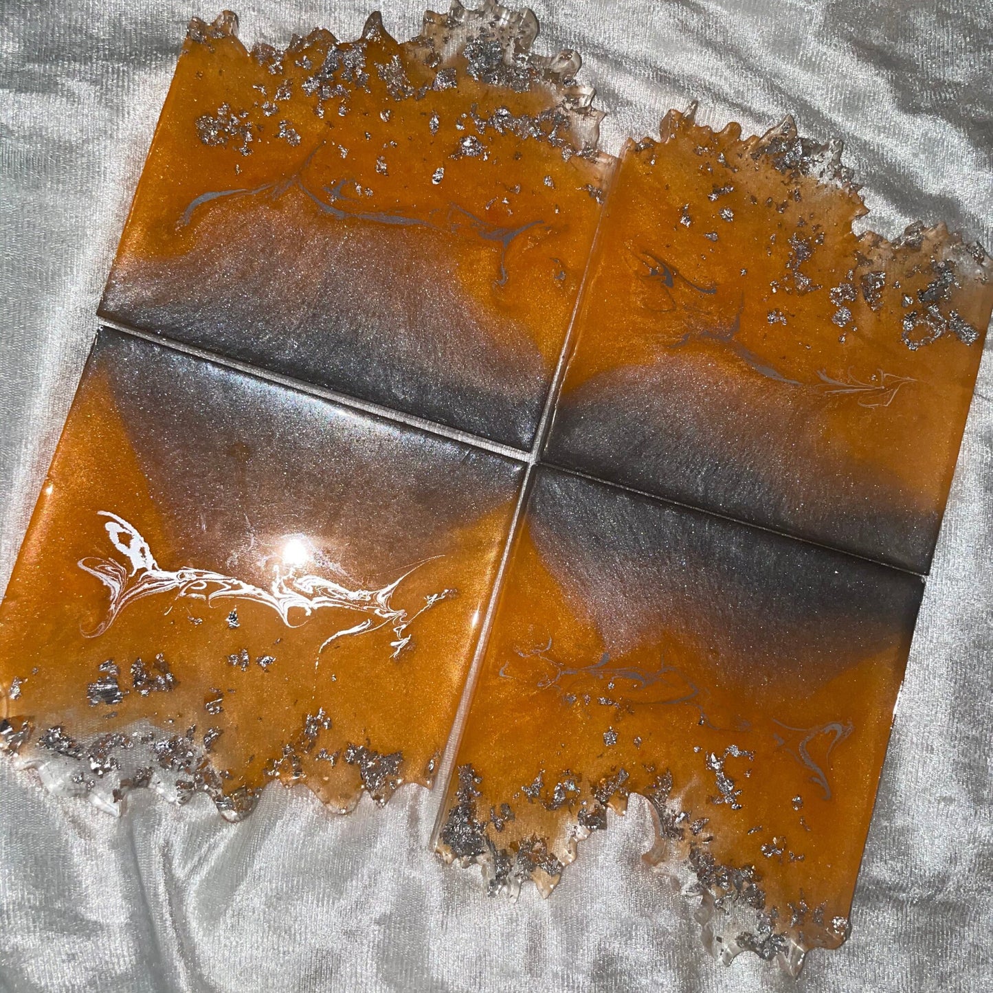 Rectangle Agate Slice Resin Coasters - Custom - EpoxyCore - [shop_type] 