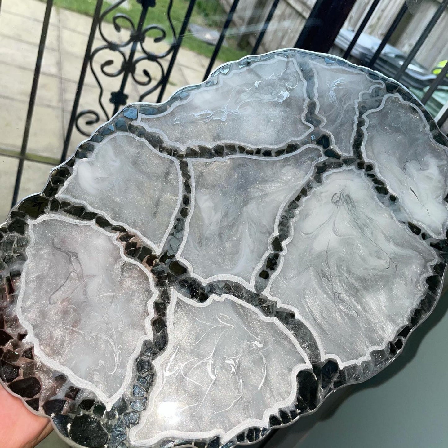 Oval Geode Resin Tray - Custom - EpoxyCore - [shop_type] 