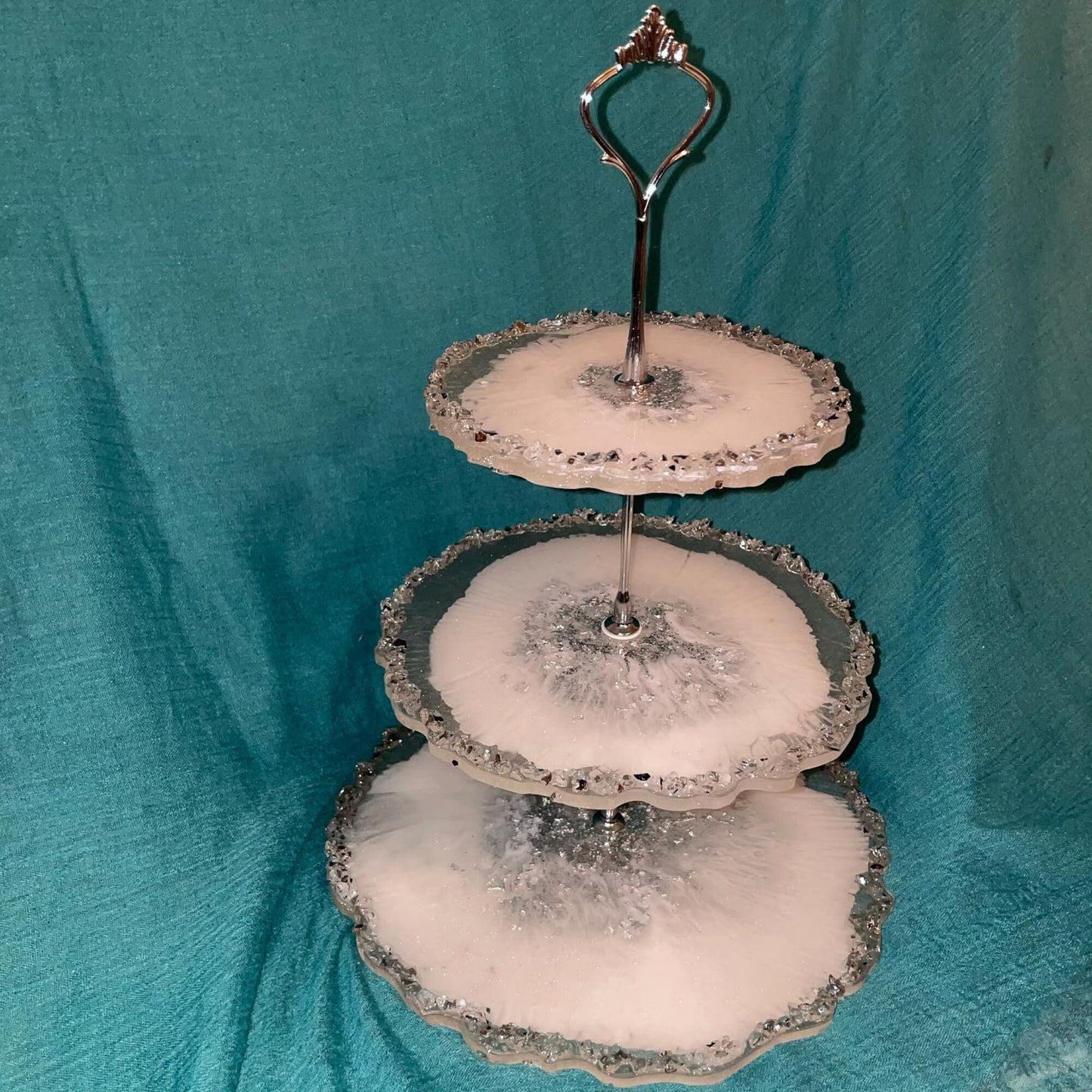 Three Tier Resin Cake Stand - Custom - EpoxyCore - [shop_type] 