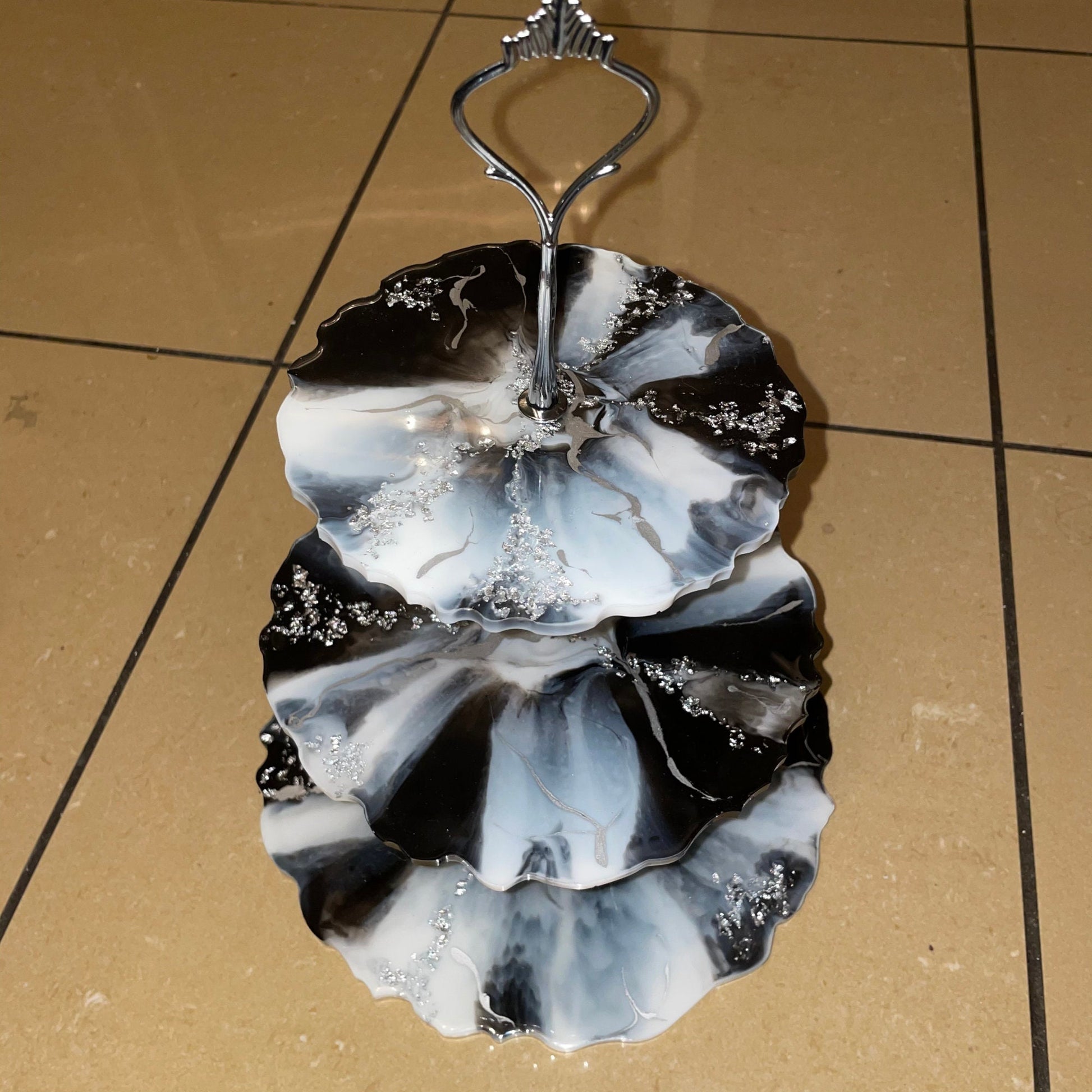 Three Tier Resin Cake Stand - Custom - EpoxyCore - [shop_type] 