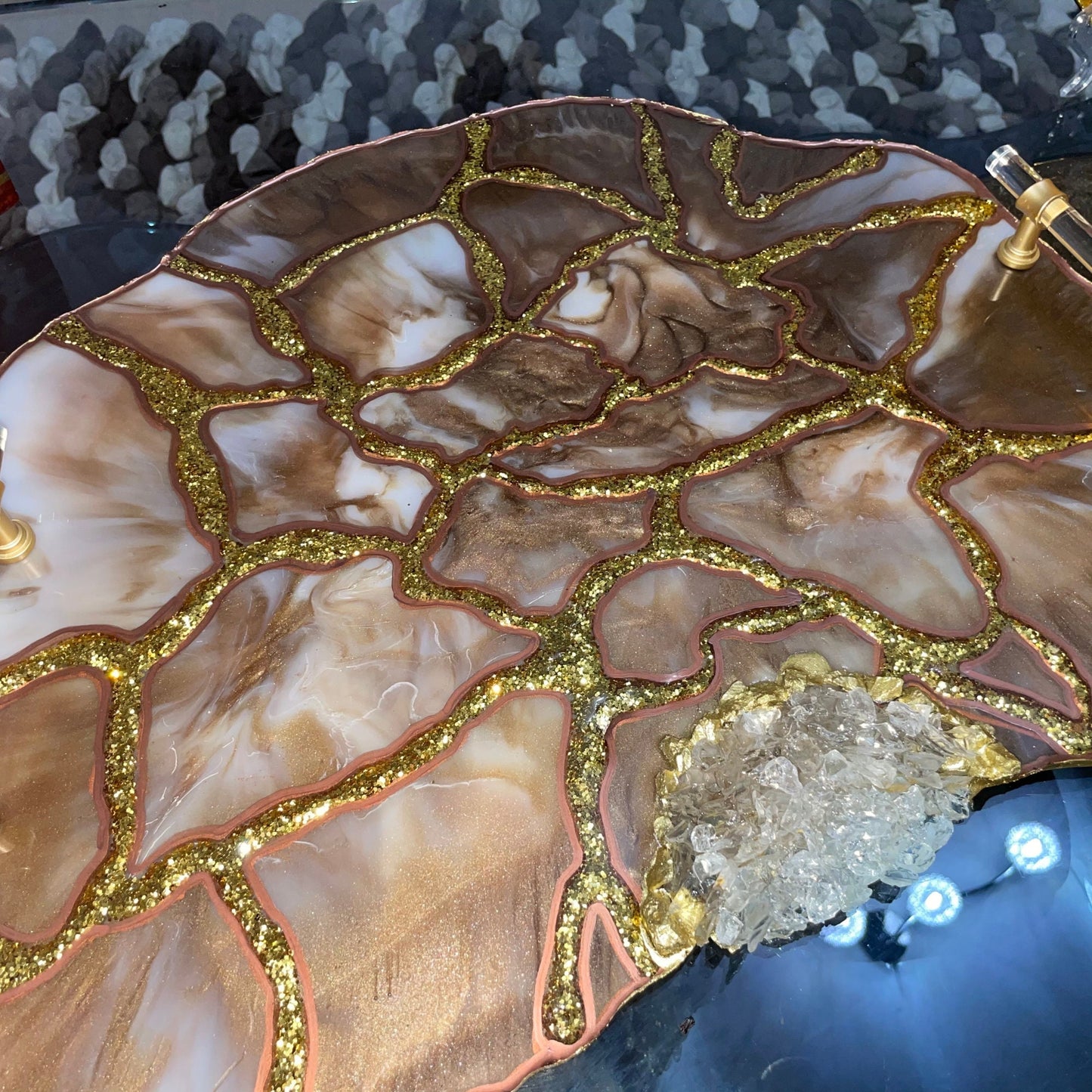 Large Geode Resin Placemats and Coasters - Custom - EpoxyCore - [shop_type] 