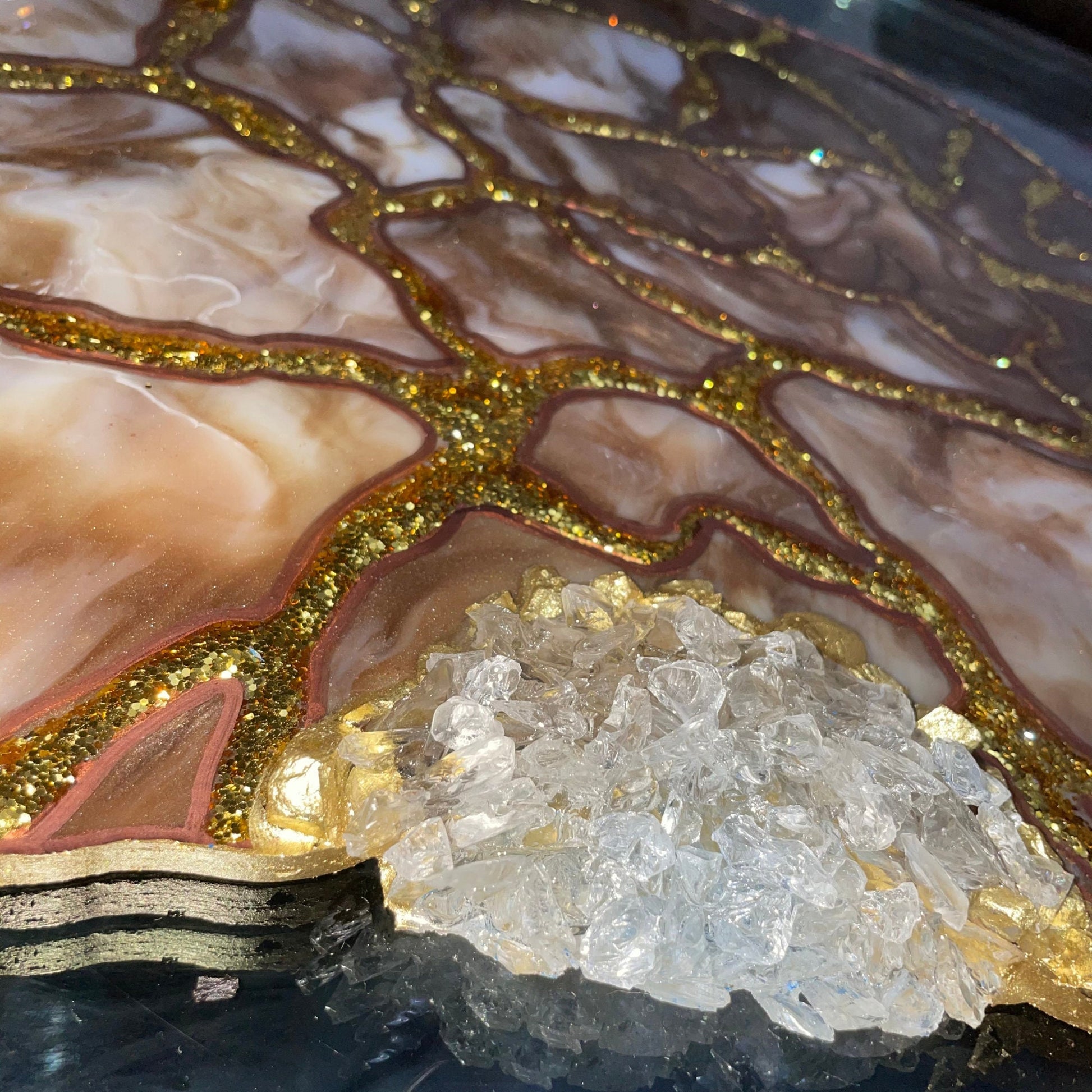 Large Geode Resin Placemats and Coasters - Custom - EpoxyCore - [shop_type] 