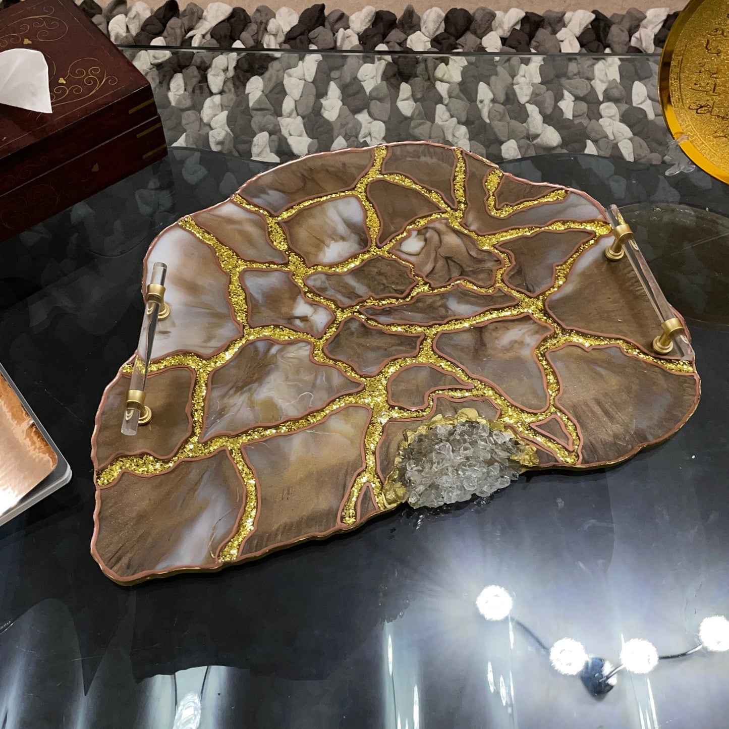 Extra Large Geode Resin Tray - Custom - EpoxyCore - [shop_type] 