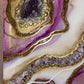 Amethyst Geode Inspired Resin Diptych Wall Art - Original - EpoxyCore - [shop_type] 