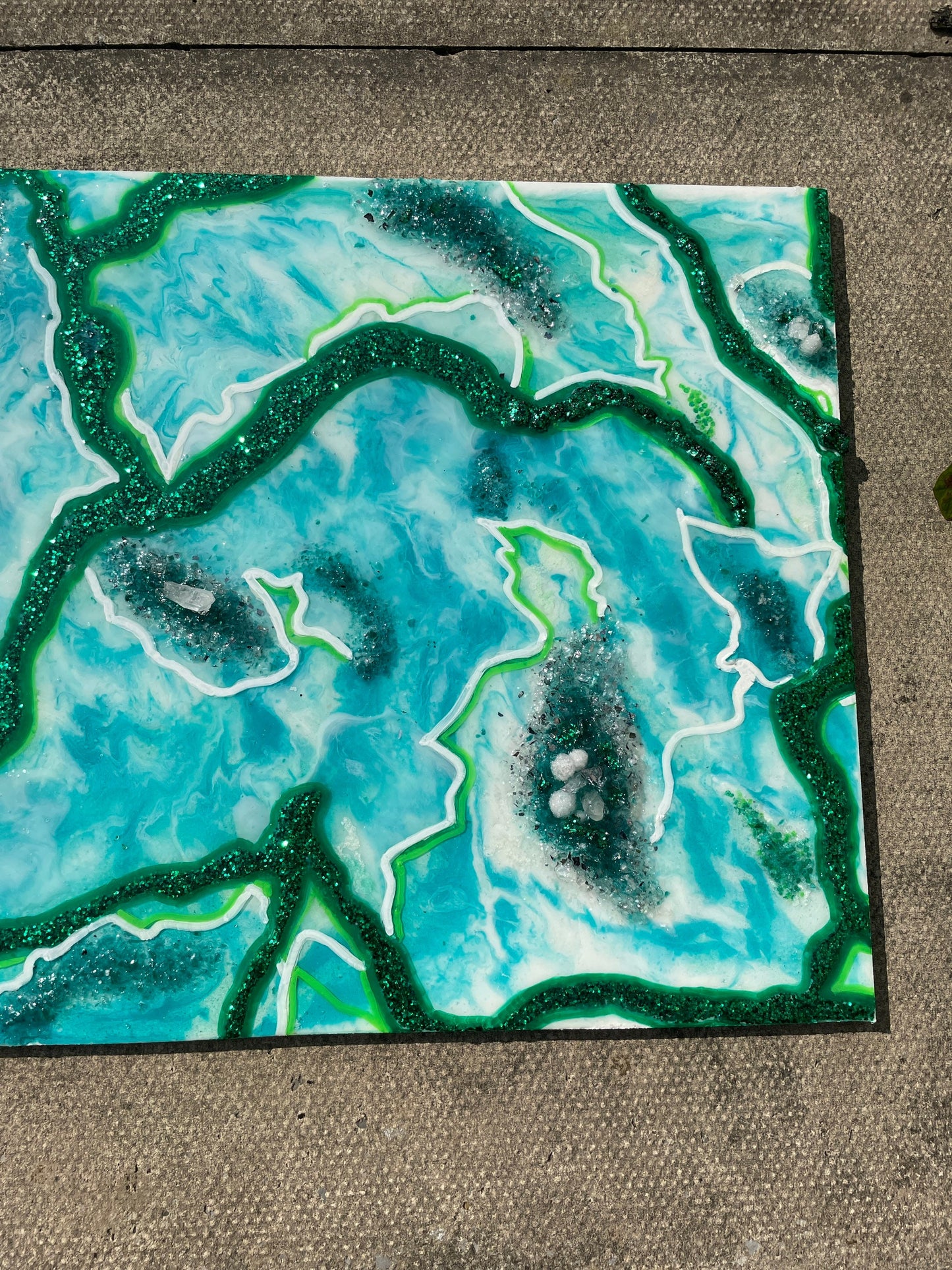 Moss Agate Inspired Resin Wall Art - Original - EpoxyCore - [shop_type] 