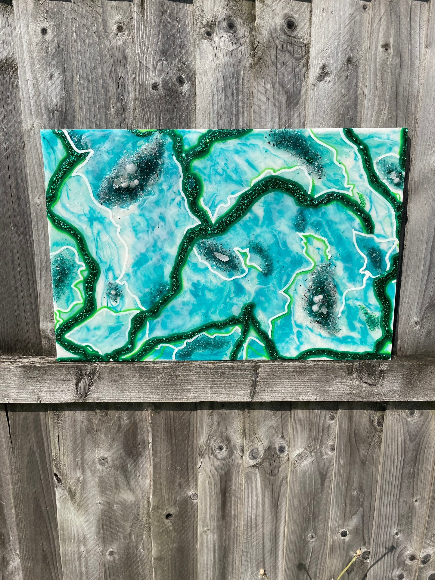 Moss Agate Inspired Resin Wall Art - Original - EpoxyCore - [shop_type] 