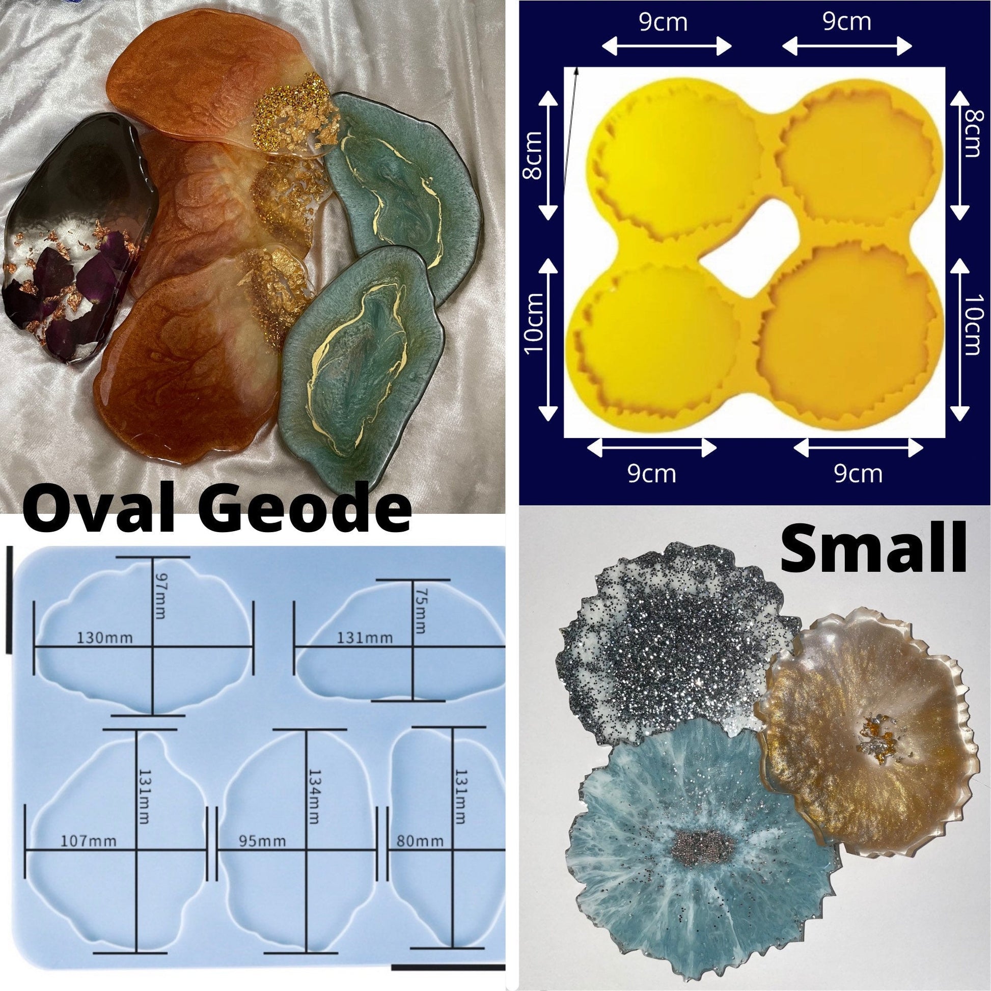 Round Resin Tray + Coasters - Custom - EpoxyCore - [shop_type] 