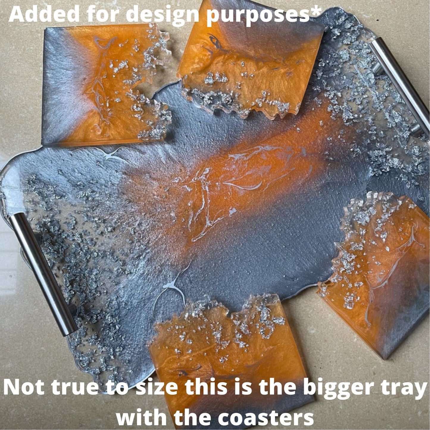 Rectangle Resin Tray + Coasters - Custom - EpoxyCore - [shop_type] 