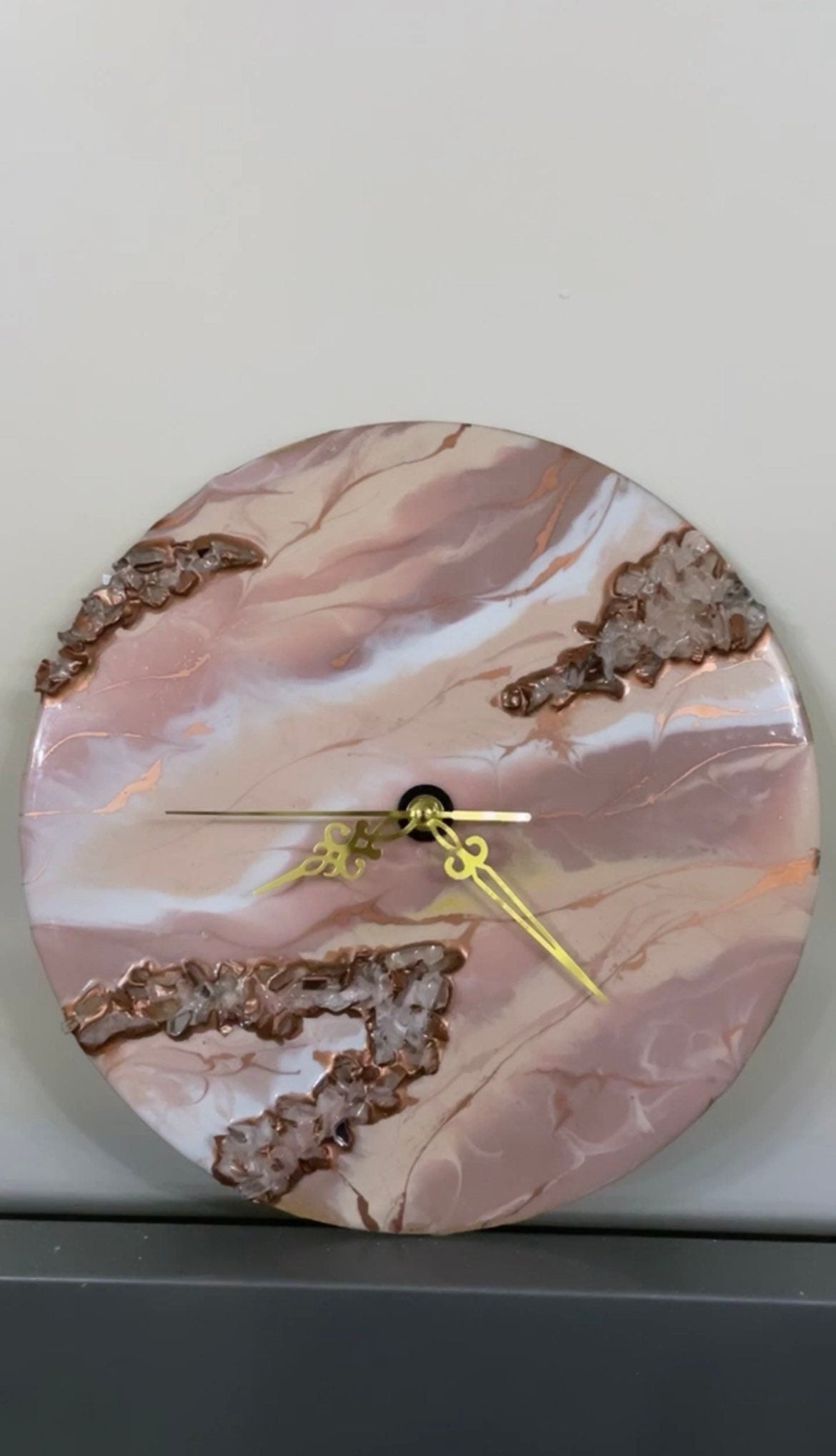 Round Resin Clock Wall Art 30cm - Custom - EpoxyCore - [shop_type] 