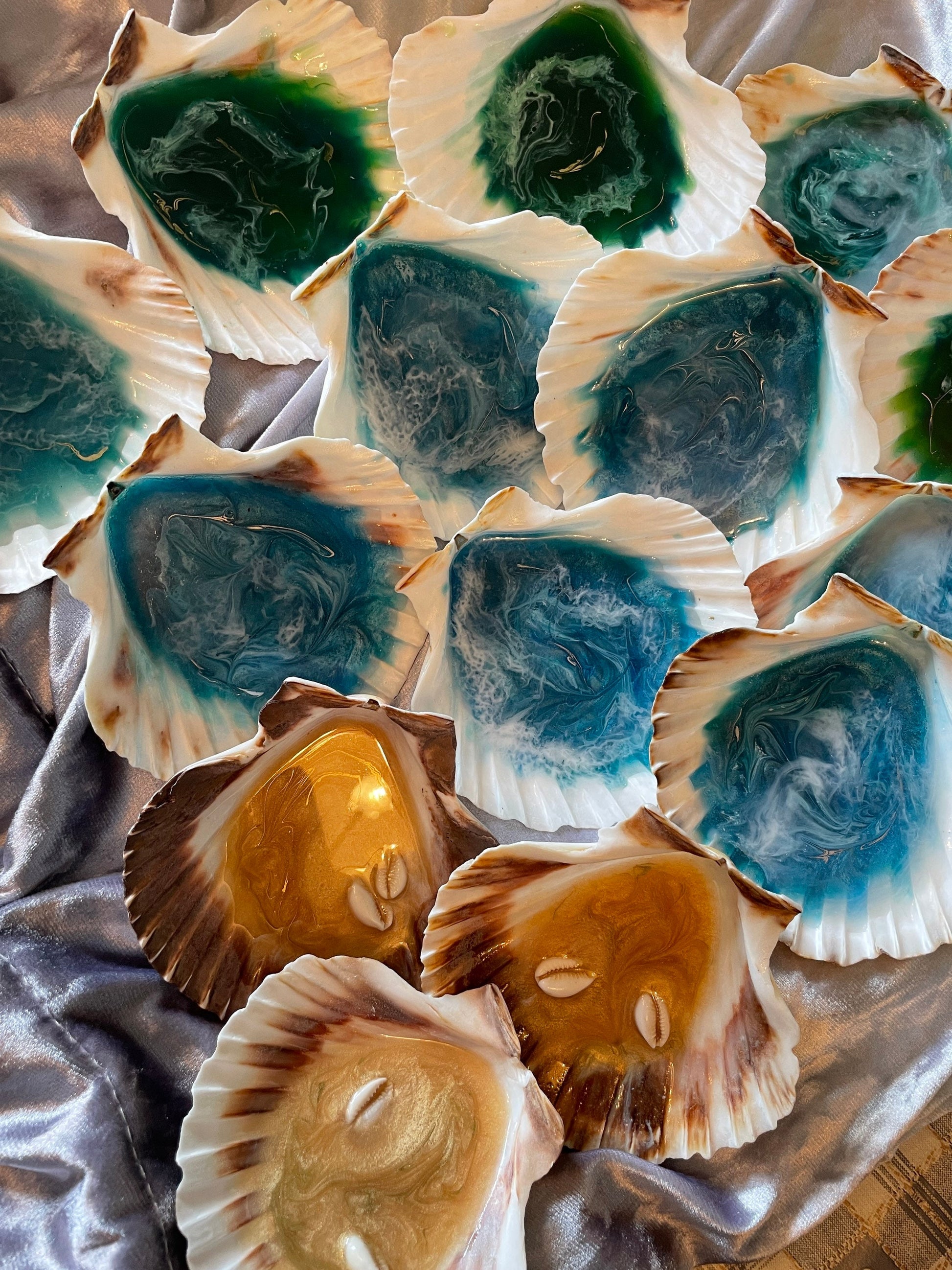 Natural Scallop Shell - Custom - EpoxyCore - [shop_type] 