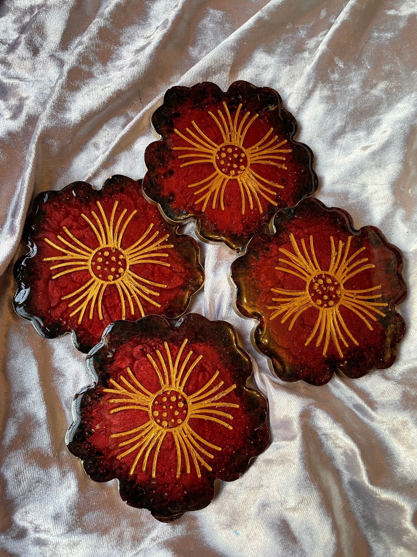 Sakura Flower Tray + Coasters - Custom - EpoxyCore - [shop_type] 