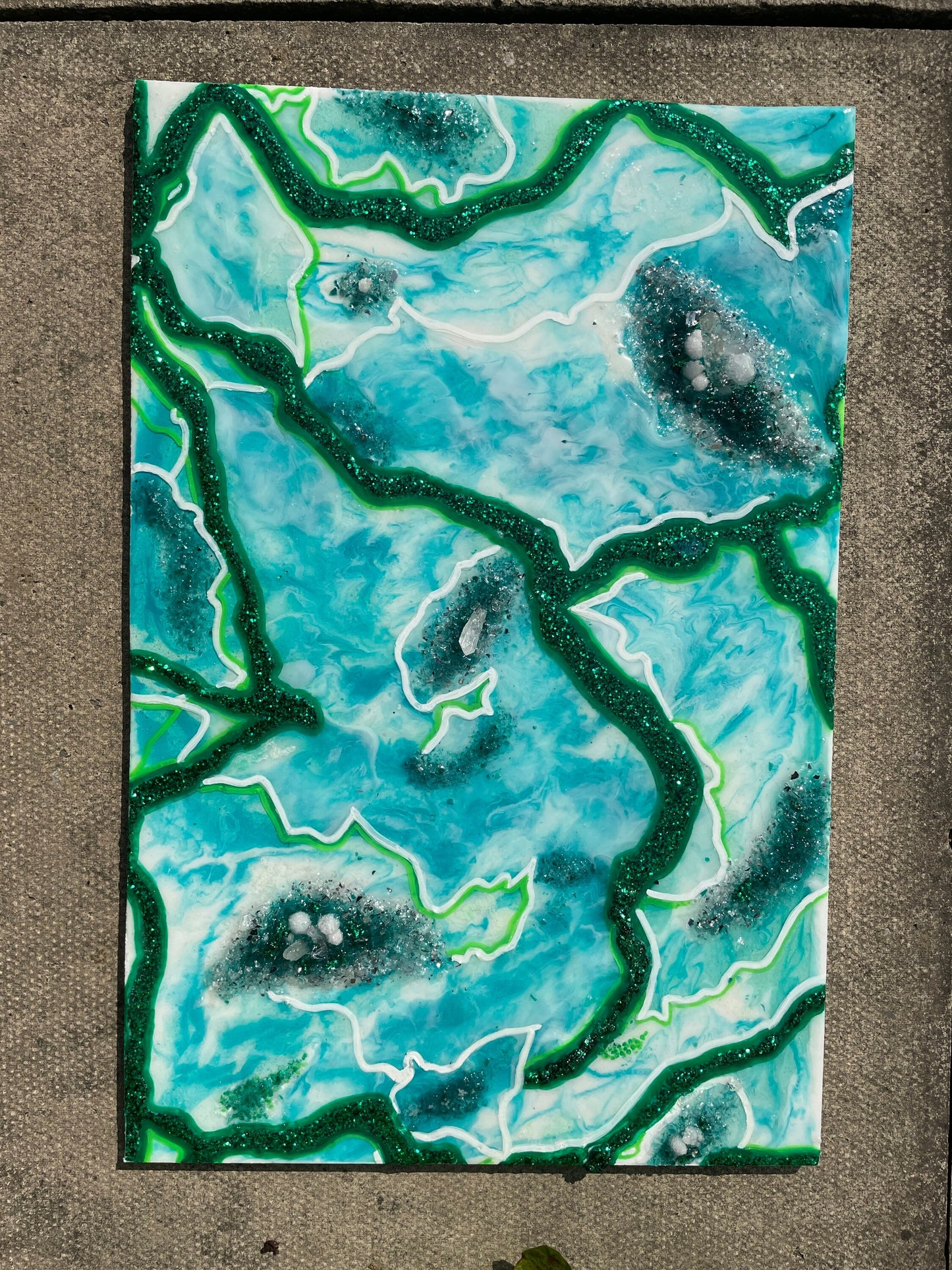 Moss Agate Inspired Resin Wall Art - Original - EpoxyCore - [shop_type] 