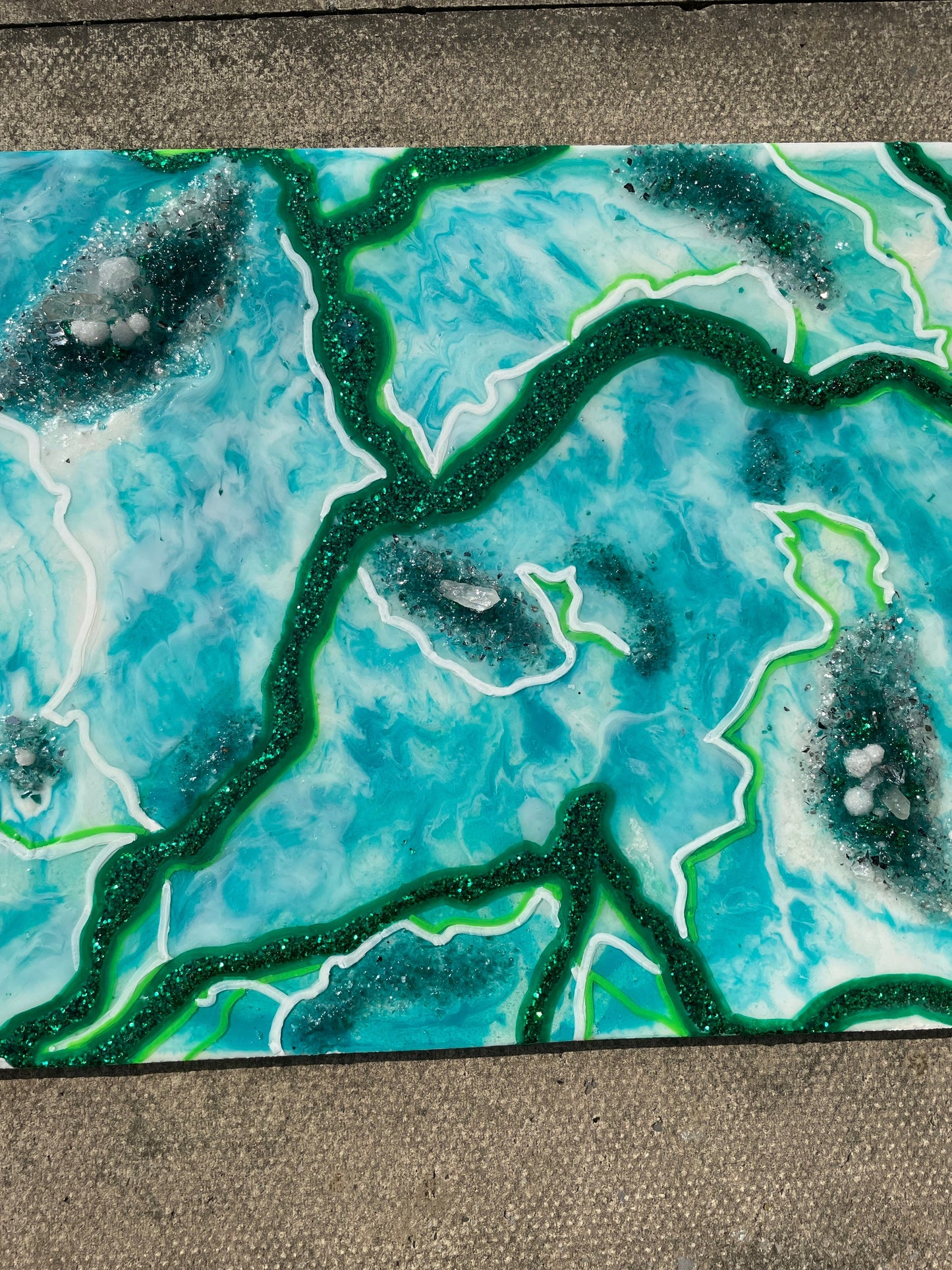 Moss Agate Inspired Resin Wall Art - Original - EpoxyCore - [shop_type] 