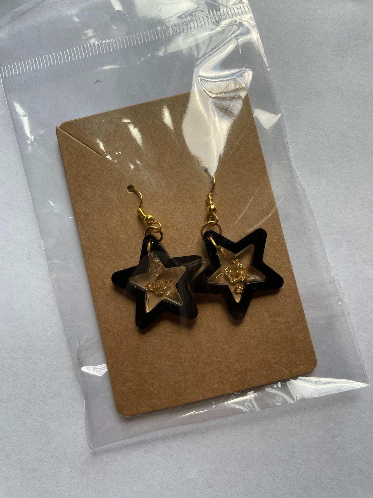 Star Two-Tier Dangle Resin Earrings - Custom - EpoxyCore - [shop_type] 