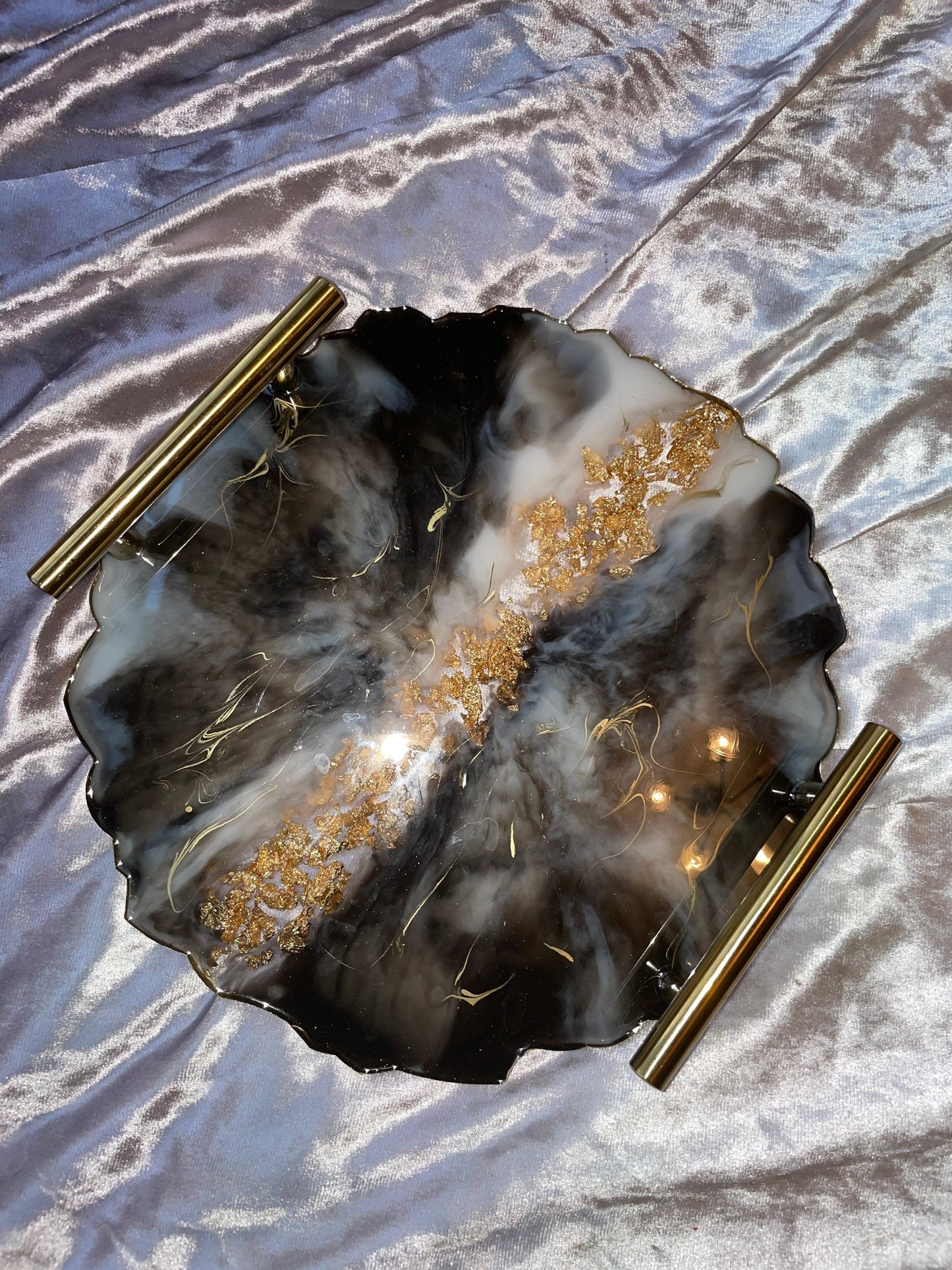 Round Geode Resin Tray - Custom - EpoxyCore - [shop_type] 