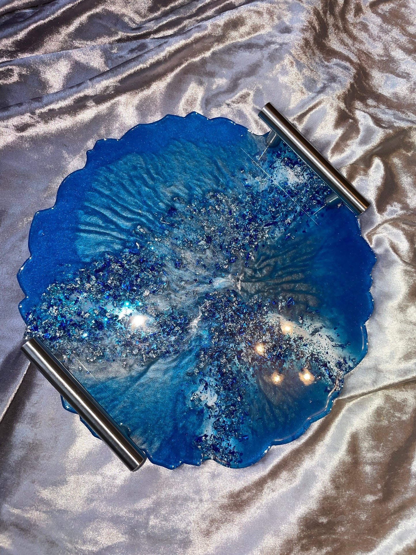 Round Geode Resin Tray - Custom - EpoxyCore - [shop_type] 