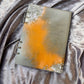 Orange and Silver A5 Refillable Resin Notebook - EpoxyCore - [shop_type] 