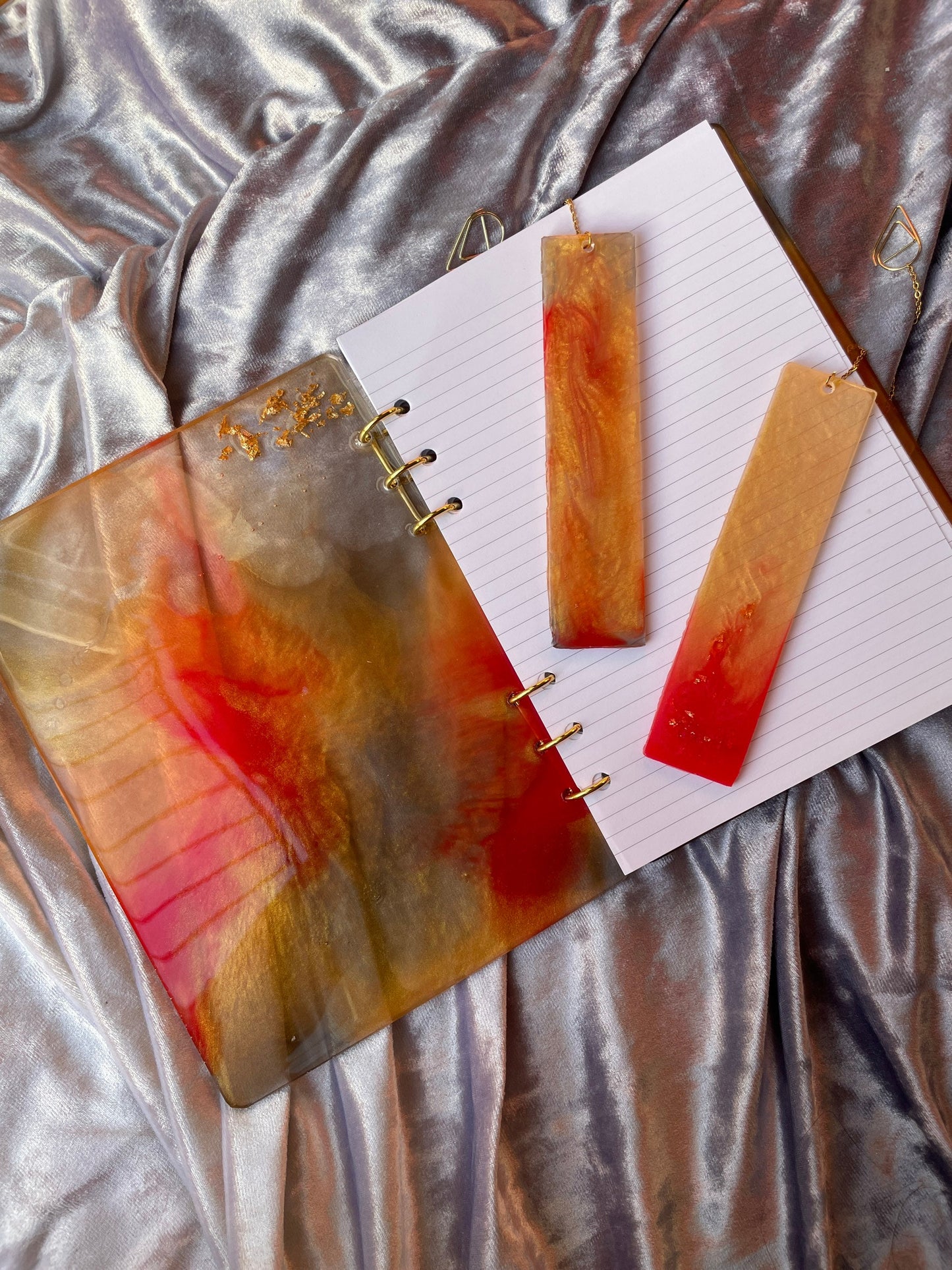 A5 Refillable Notebook & Bookmark Set - Custom - EpoxyCore - [shop_type] 