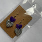 Heart Earrings Two-Tier Dangle Resin Earrings - Custom - EpoxyCore - [shop_type] 