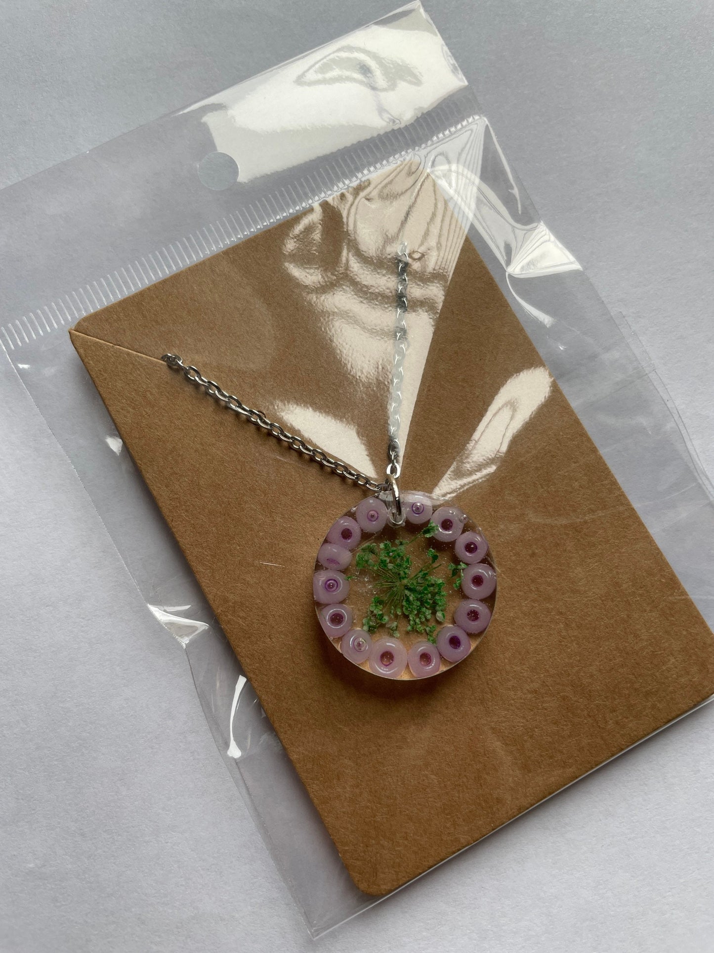 Real Dried Flowers with Bead Border Keyring - Custom - EpoxyCore - [shop_type] 