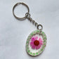 Real Dried Flowers with Bead Border Keyring - Custom - EpoxyCore - [shop_type] 