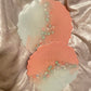 Baby Blue and Baby Pink with Sequins Coasters - Set of 2 - EpoxyCore - [shop_type] 