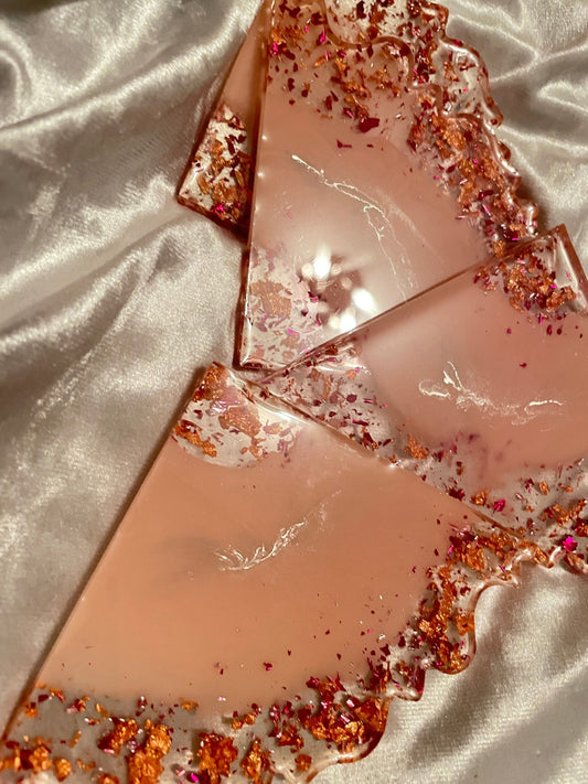 Triangle Slice Agate Resin Coasters - Custom - EpoxyCore - [shop_type] 