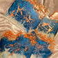 Blue and White with Rose Gold - Set of 4 - EpoxyCore - [shop_type] 