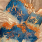 Blue and White with Rose Gold - Set of 4 - EpoxyCore - [shop_type] 