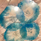 Blue, Clear and Silver Coasters - Set of 4 - EpoxyCore - [shop_type] 