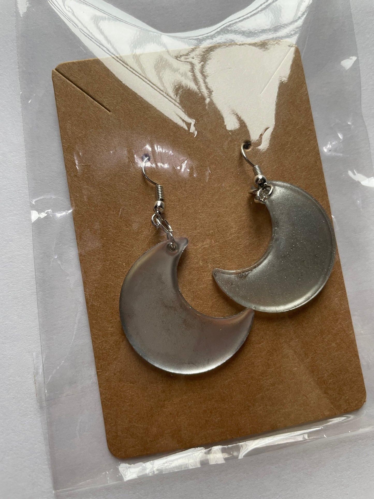 Moon Shape Resin Earrings - Custom - EpoxyCore - [shop_type] 