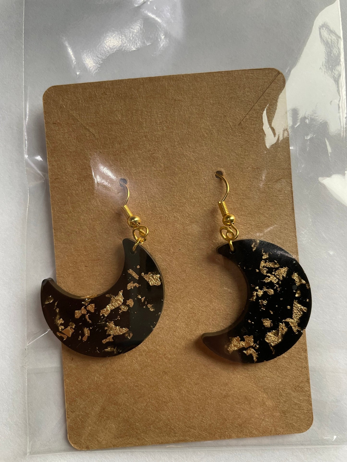 Moon Shape Resin Earrings - Custom - EpoxyCore - [shop_type] 