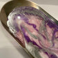 Oval Silver Metal Resin Trinket Tray - Custom - EpoxyCore - [shop_type] 