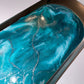 Oval Silver Metal Resin Trinket Tray - Custom - EpoxyCore - [shop_type] 